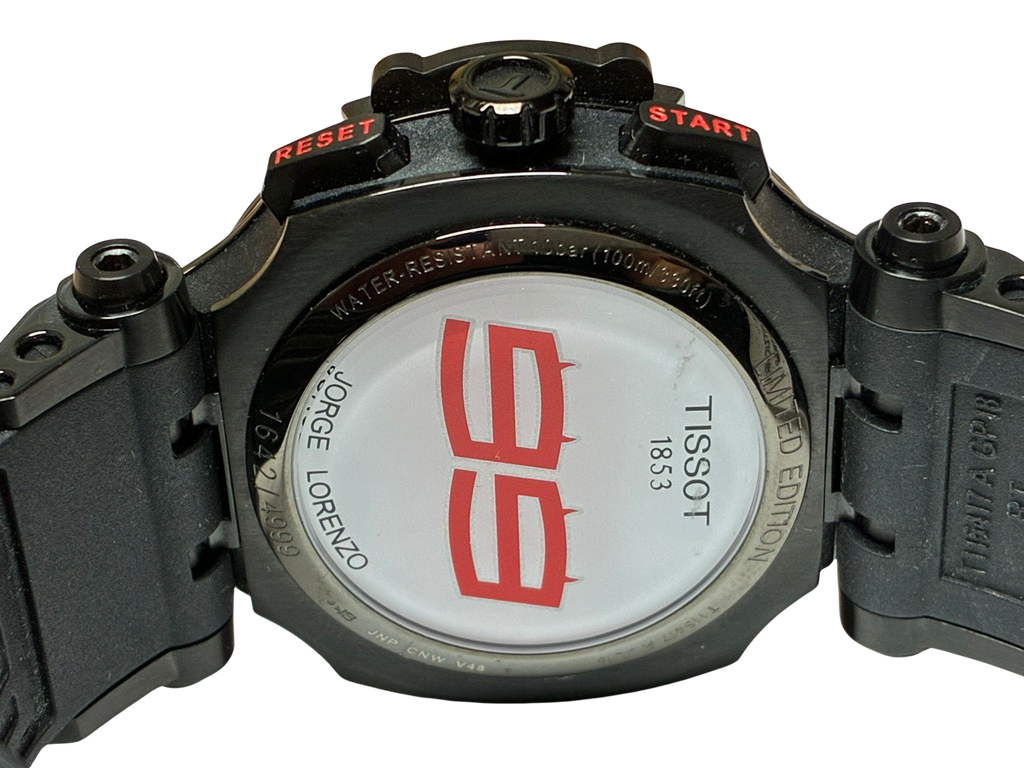 Tissot Mens TRace Jorge Lorenzo 2018 Limited Edition Chronograph 42mm Watch T115417