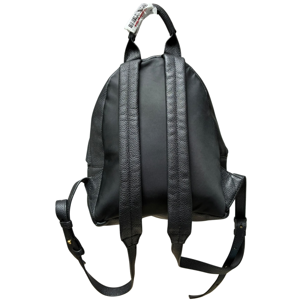Oroton Lilly Small Backpack Black Pebbled Leather