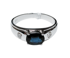 750WG Sapphire Ring Lady 4.4GM