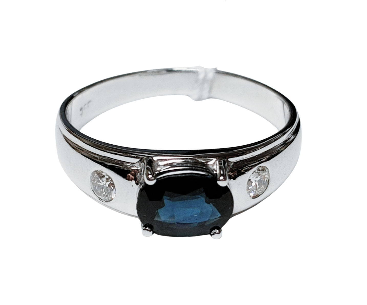750WG Sapphire Ring Lady 4.4GM