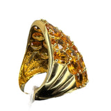 Citrine 18k Yellow Gold Lady's Ring