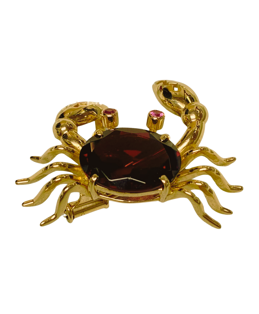 750YG 6.27G Garnet And Ruby Brooch 6.9G