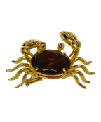 750YG 6.27G Garnet And Ruby Brooch 6.9G