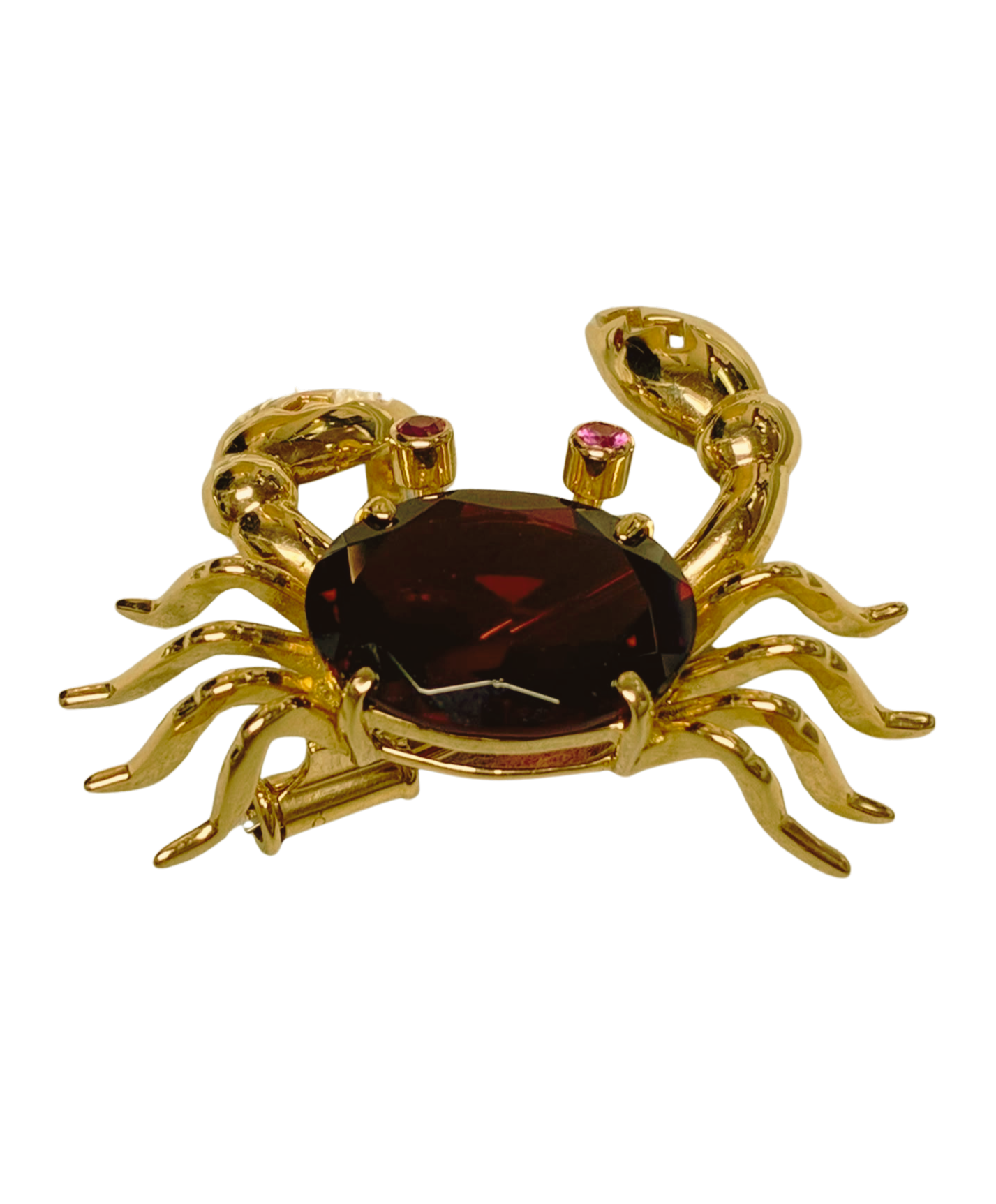 750YG 6.27G Garnet And Ruby Brooch 6.9G