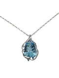 Blue Topaz Diamond Necklace