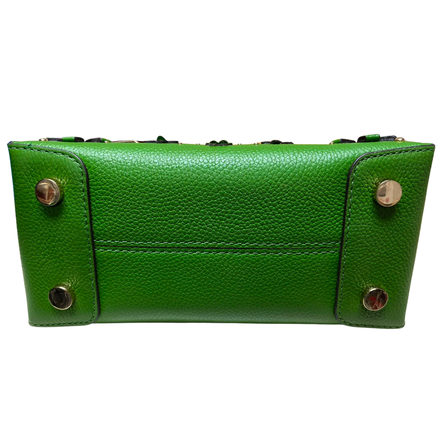 Michael Kors Mercer Floral Embellished Tote Vibrant Green Leather