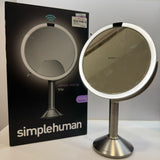 simplehuman, Sensor Mirror Trio with Touch-Control Brightness, Brushed Stainless Steel