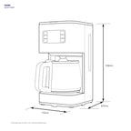 Electrolux E5CM180ST 1.25L UltimateTaste 500 Drip Coffee Maker