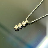 750WG Trilogy Diamond Necklace