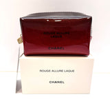 Chanel, Rouge Allure Laque Metallic Red Cosmetic Pouch