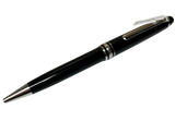 Montblanc Black Meisterstuck Resin Silver Tone Ballpoint Pen