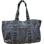 Porter Yoshida & Co Black Washed Denim Tote Bag Medium