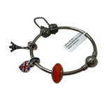 Pandora Moments Bangle With Safety Chain And Travel Charms