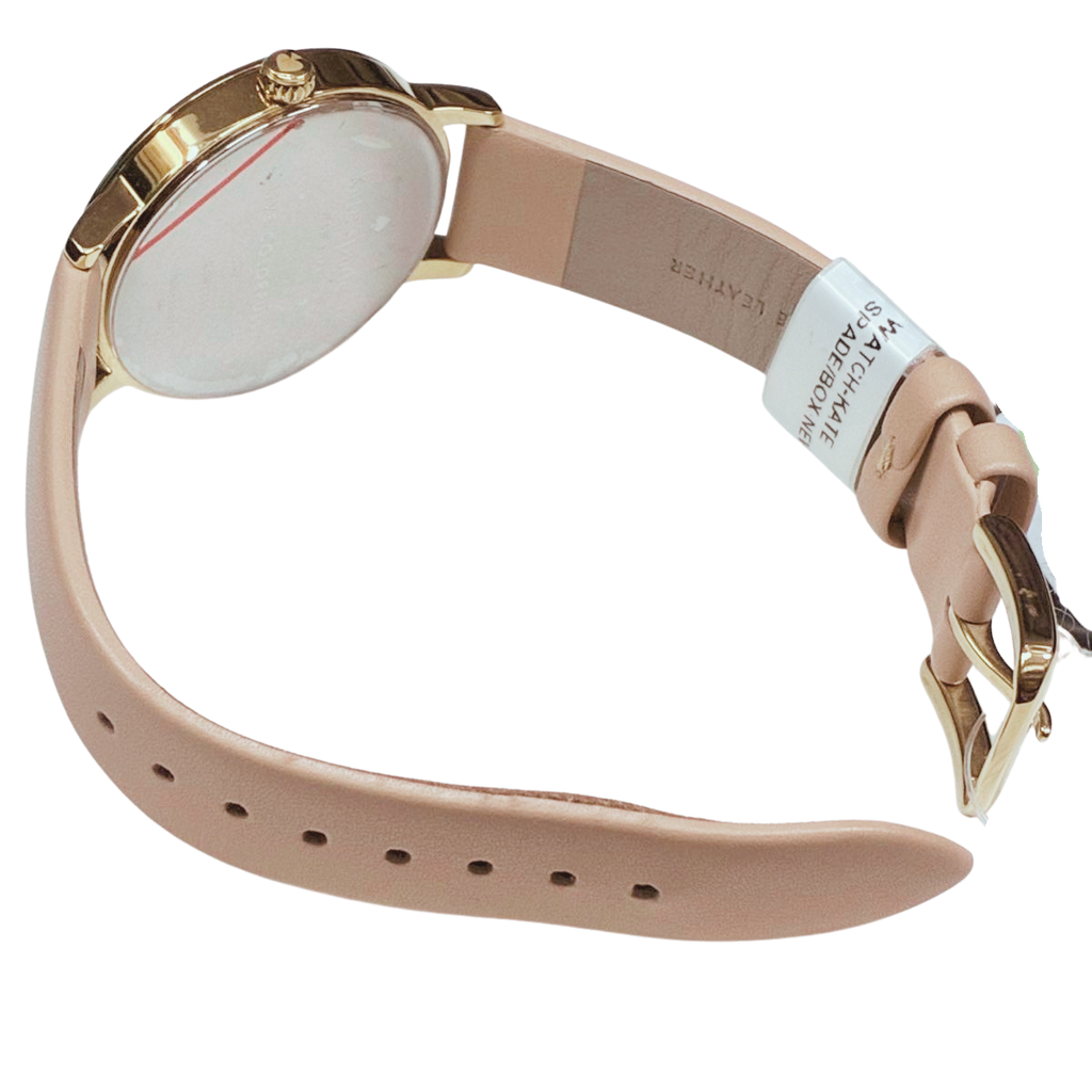 Kate Spade KSW1059 Metro Vachetta Cream Dial Leather Strap Watch