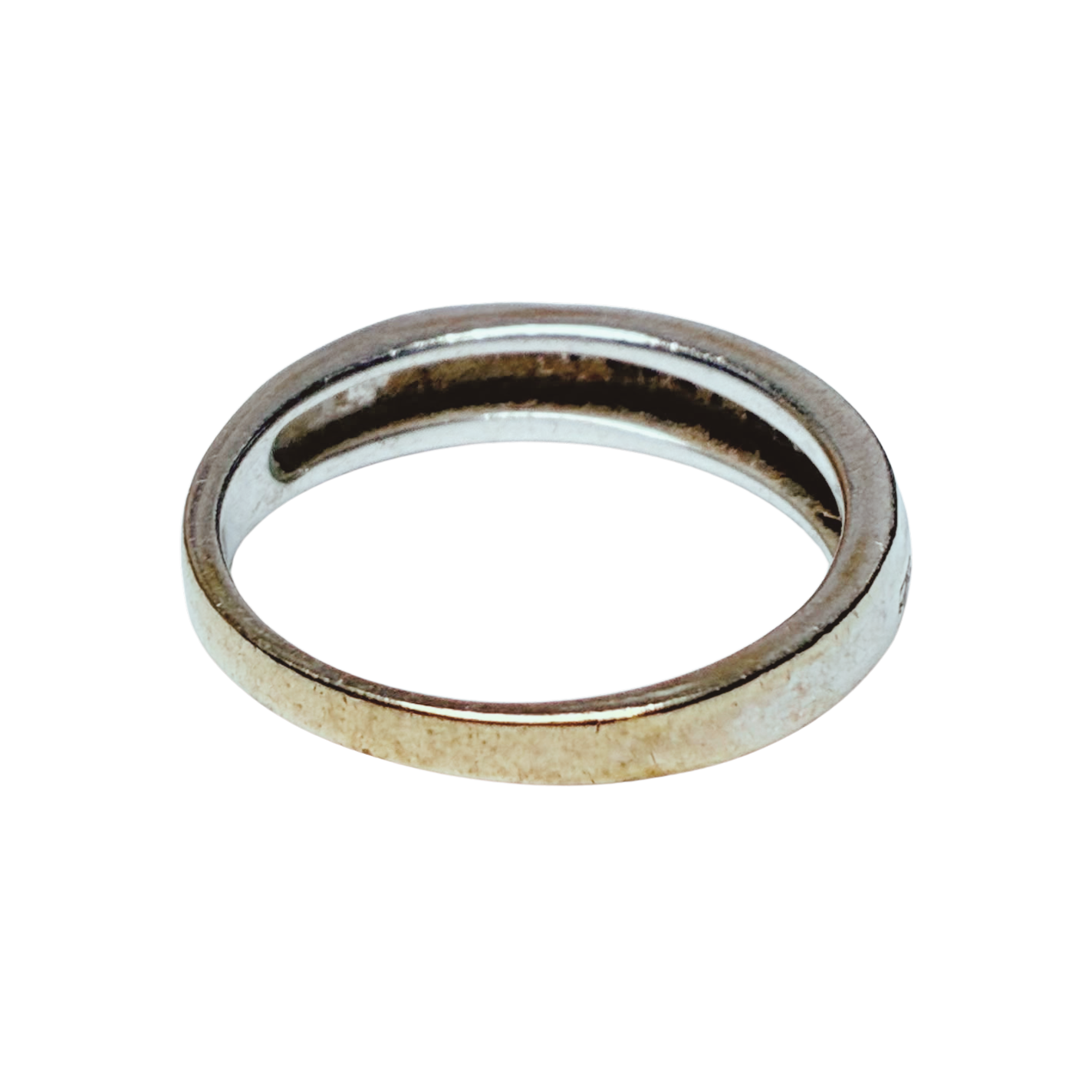 10K White Gold Diamond Ring 2.5GM
