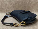 Dior Saddle Bag Mini Black Grained Calfskin