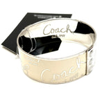 Coach Cream Logo Bangle