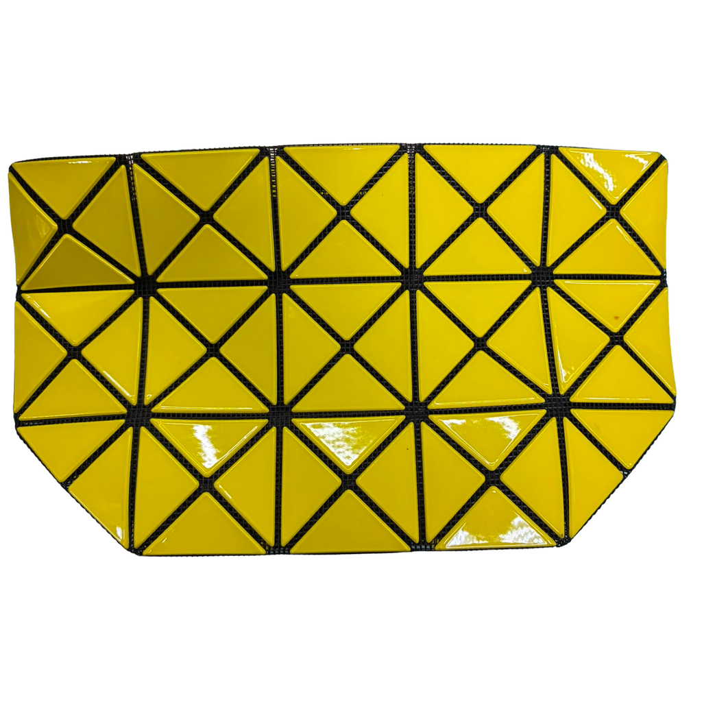 Bao Bao Issey Miyake Yellow Geometric PVC Clutch