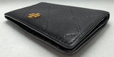 Tory Burch Georgia Slim Medium Wallet Black Leather