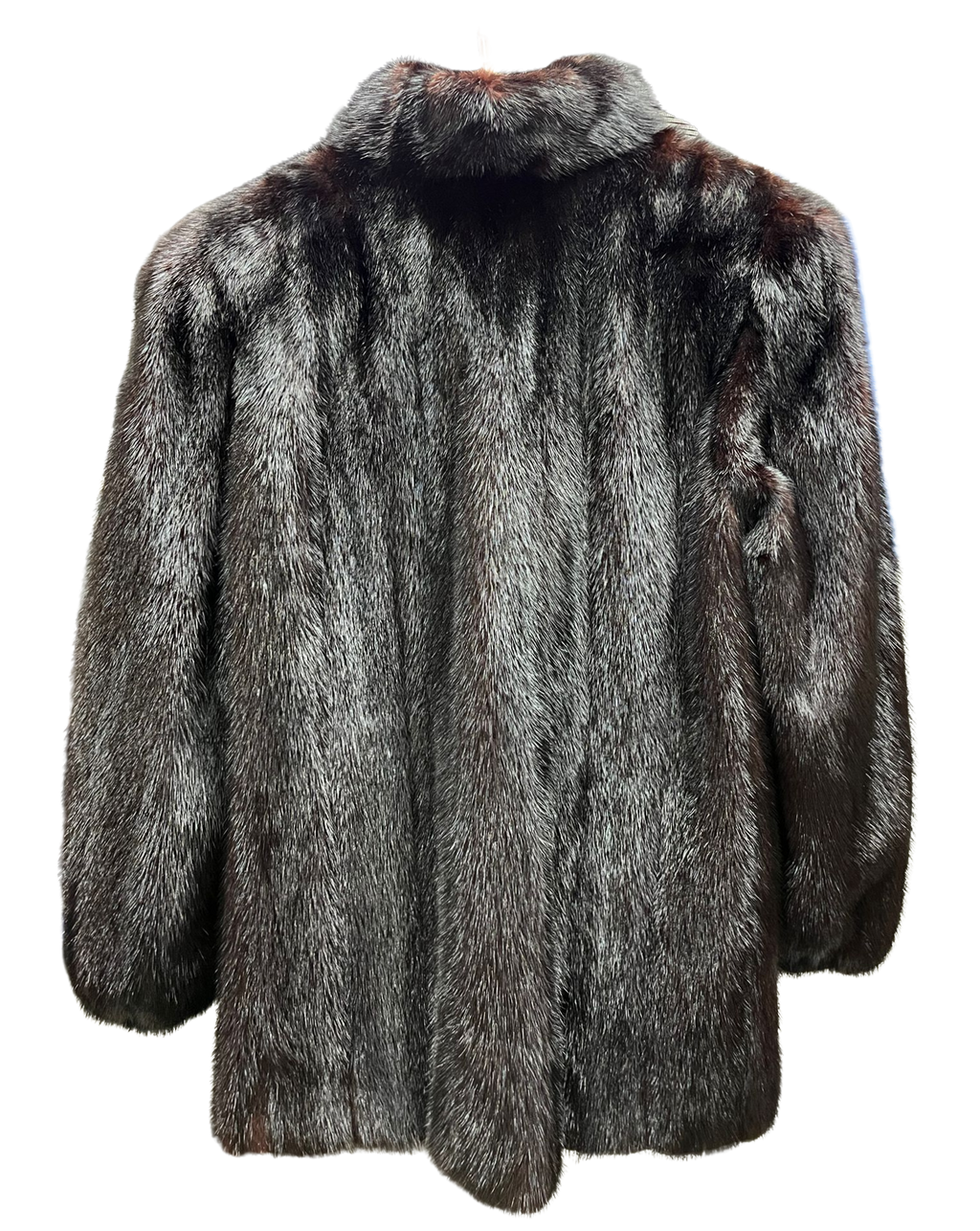 Fiancesse Black Mink Fur Coat Size 11