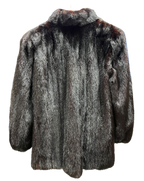 Fiancesse Black Mink Fur Coat Size 11