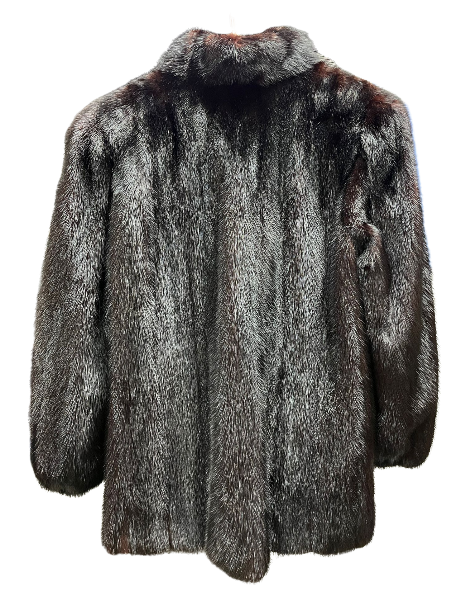 Fiancesse Black Mink Fur Coat Size 11