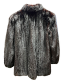 Fiancesse Black Mink Fur Coat Size 11