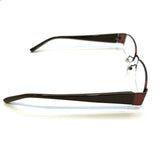 Police V8258J Metallic Brown Frame, Titanium Eyeglasses