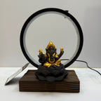 Ganesh With LED Ring (Adjustable Light)