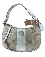 Coach Signature Stripe Demi Shoulder Bag  F19218