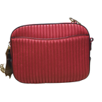 Coach Camera Red Quilted Leather  Bag