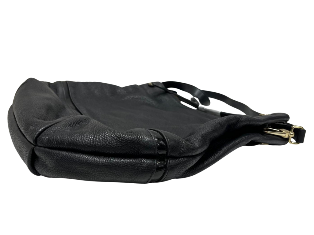 Furla Montmartre Hobo Bag Black Leather