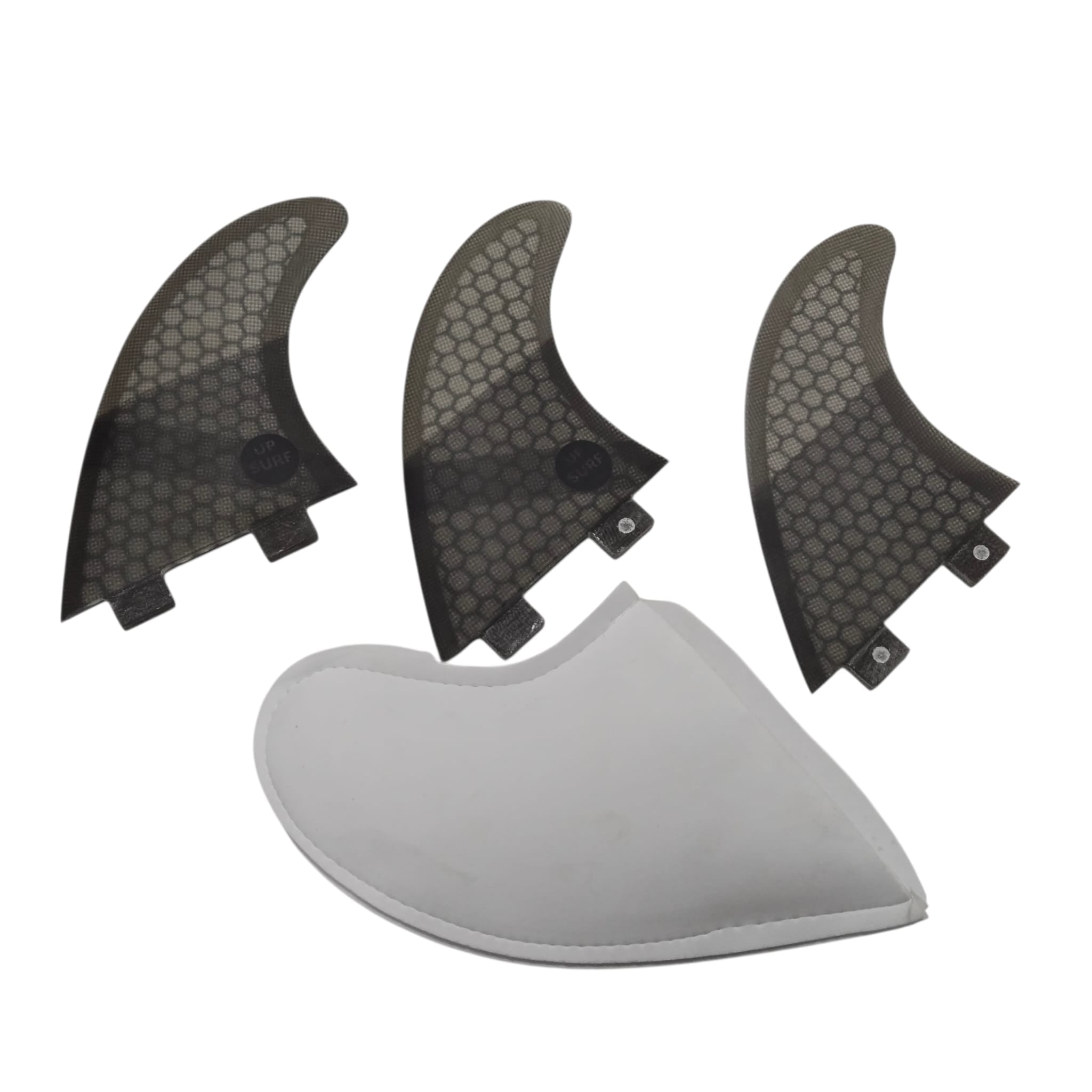 UPSURF Double Taps Surfboard Fins KS2.1 Honeycomb + Fiberglass (3 Fins) Main image