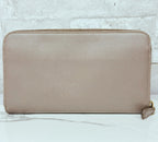 Prada Saffiano Metal Long Zip Around Wallet 1M0506 Grey
