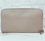 Prada Saffiano Metal Long Zip Around Wallet 1M0506 Grey