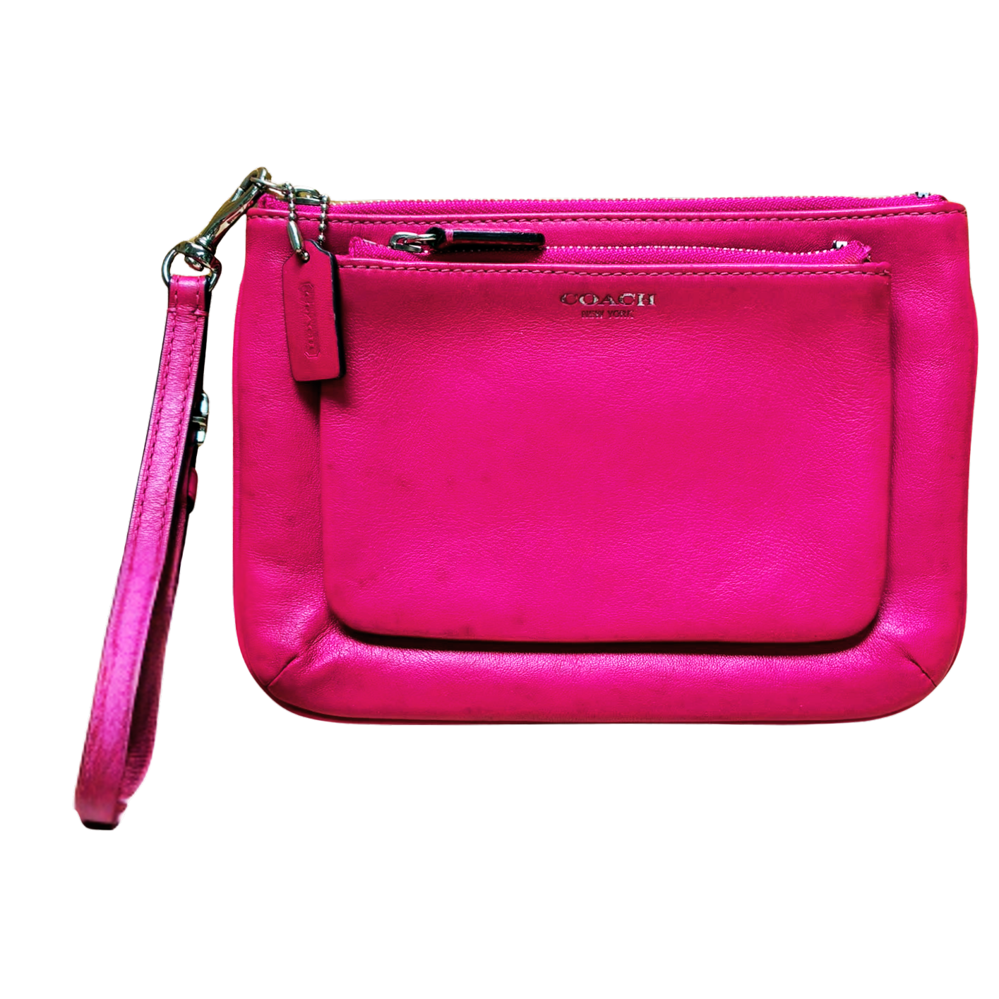 Coach Legacy Wristlet Leather Fuchsia Main image