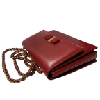 Salvatore Ferragamo Ginny Saffiano Vara Bow Shoulder Bag