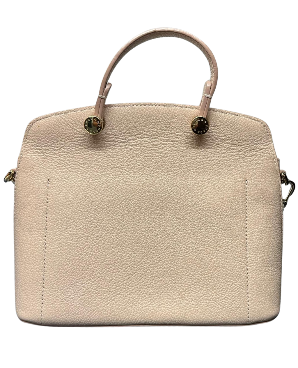 Furla Beige Leather Small My Piper Top Handle Bag