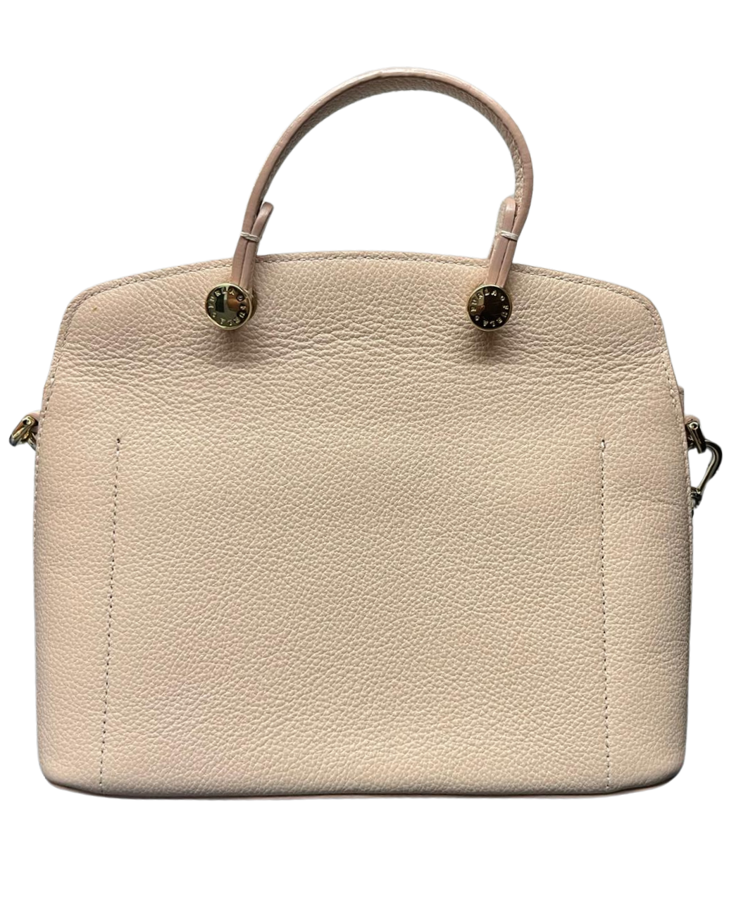 Furla Beige Leather Small My Piper Top Handle Bag