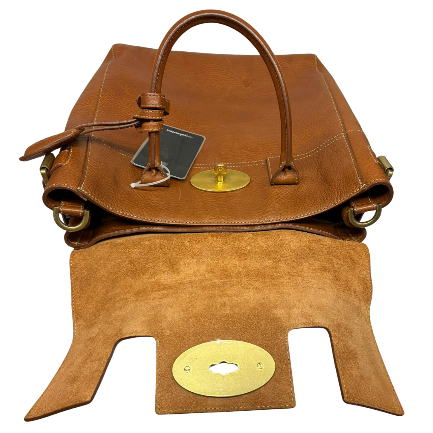 Mulberry Cara Delevingne Convertible Backpack Natural Leather Oak