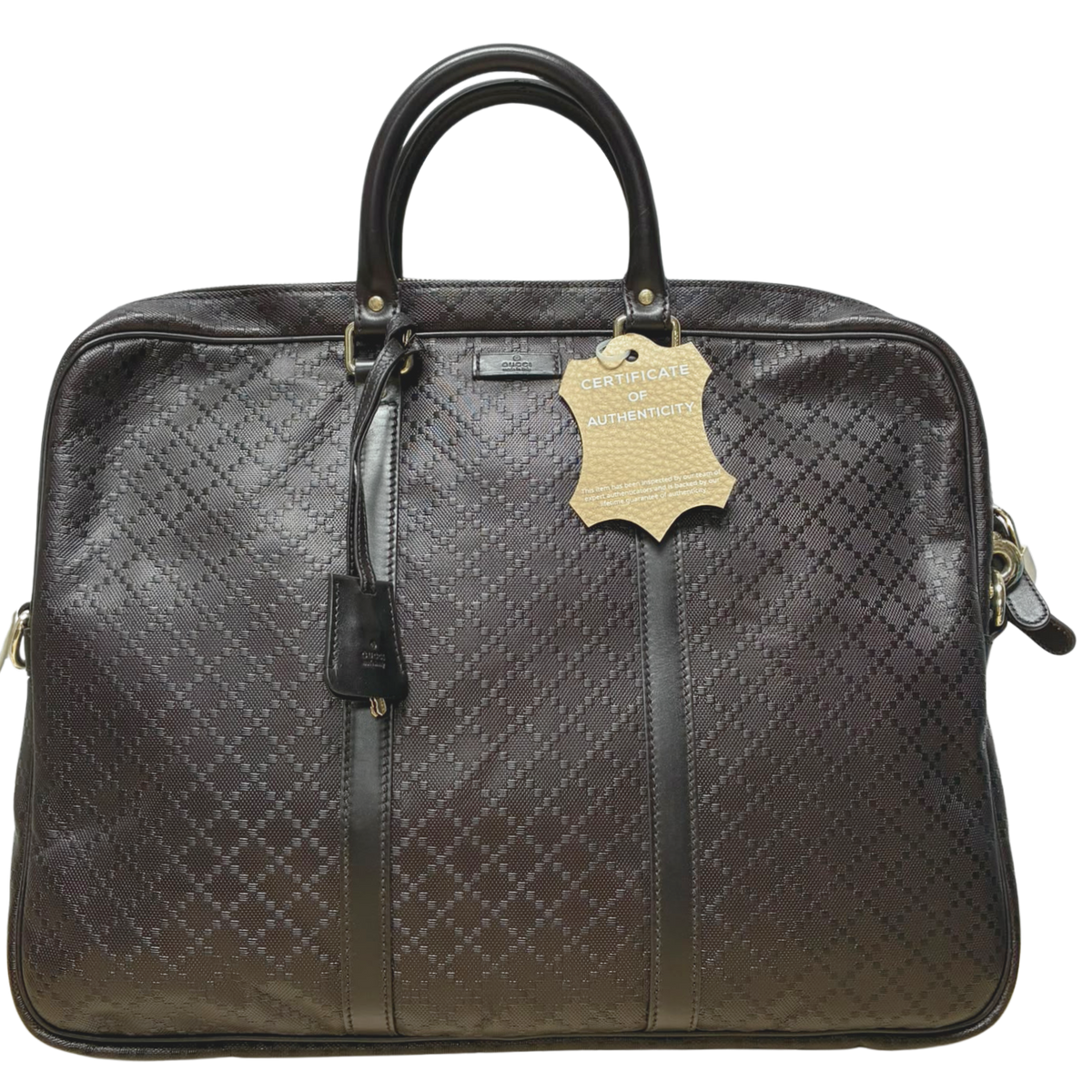 Gucci 208468 001998 Diamante Leather Briefcase Main image