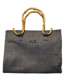Monica Tote Bag With Bamboo Handles