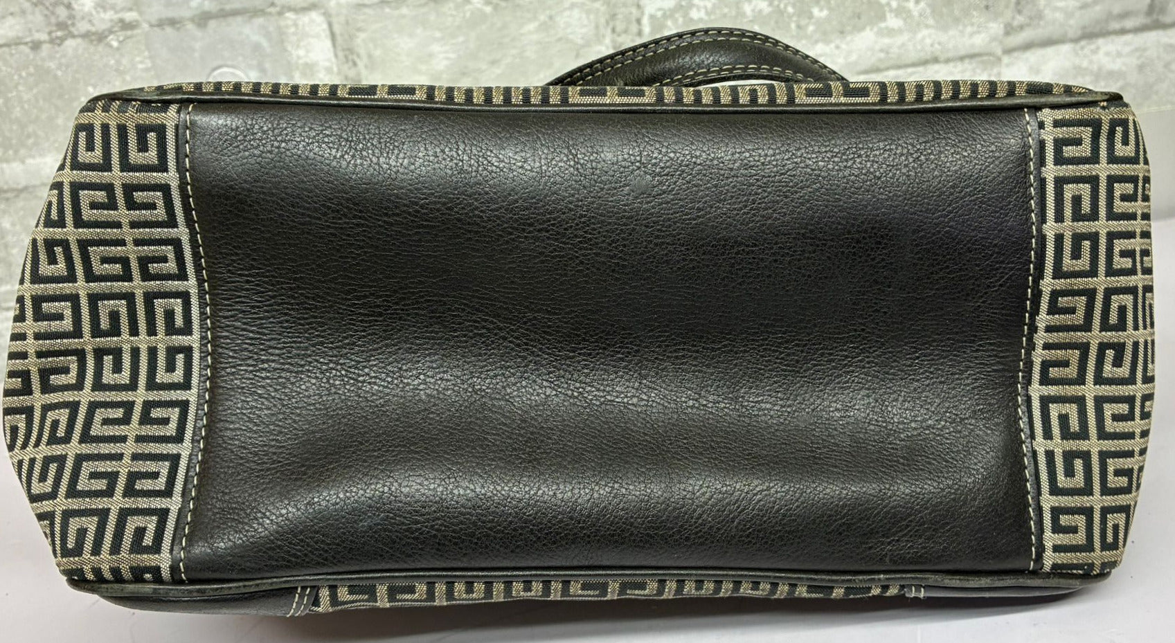 Vintage Givenchy 4G Monogram Canvas And Leather Handbag