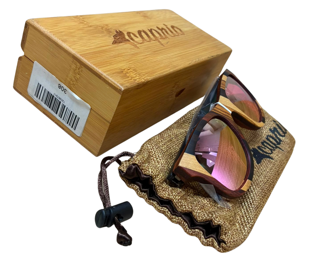 Caprio Unisex Cork Wood Sunglasses