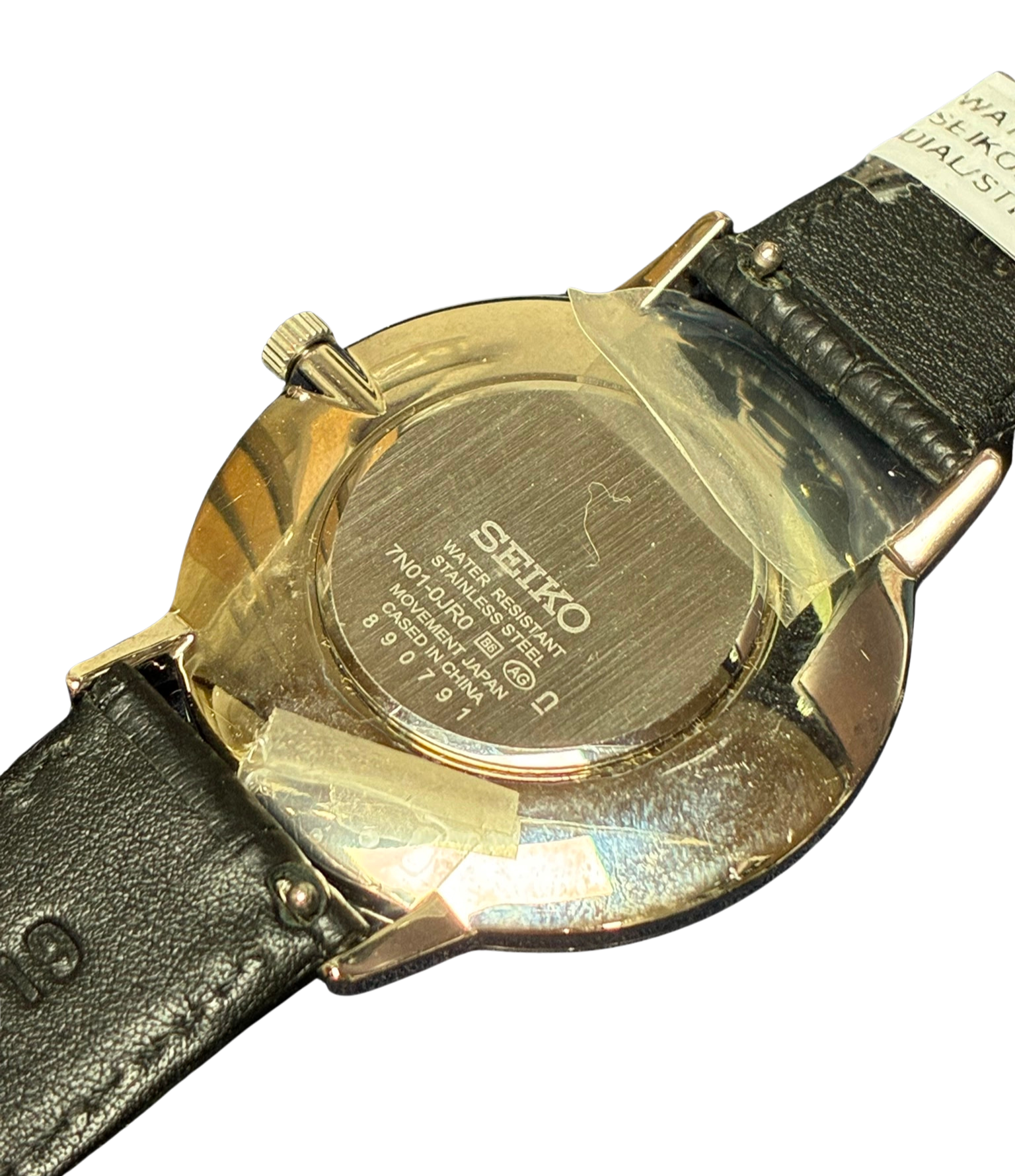 Seiko SCXP125 Mens Selection Collection Reproduction Model Gold Feather Limited Edition Wristwatch
