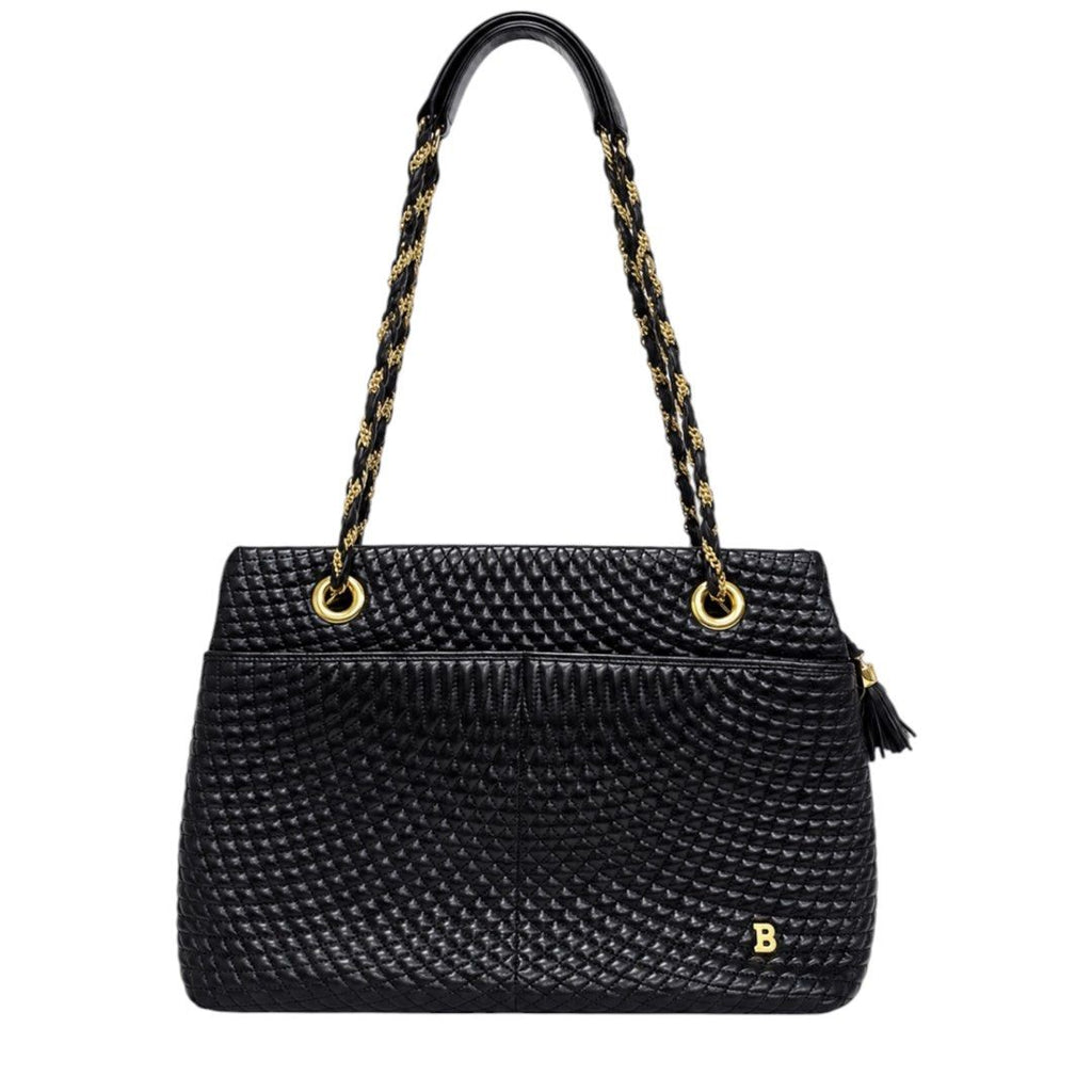 Bally Quilted Shoulder Tote Bag