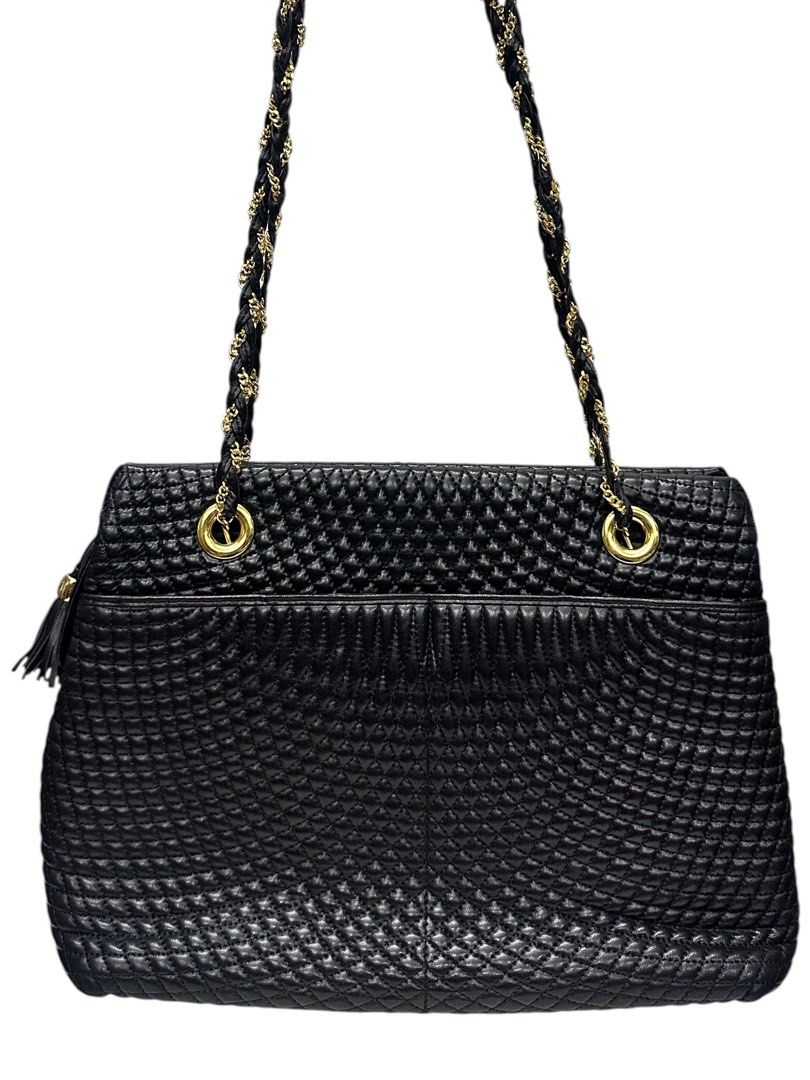 Bally Quilted Shoulder Tote Bag