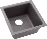 Elkay Quartz Classic ELG1616GS0 Greystone Single Bowl Dual Mount Bar Sink