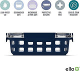 Ello Duraglass Mixed Meal Prep Sets Leak-Proof Glass Food Storage Containers with Silicone Sleeves and Airtight BPA-Free Lids, Dishwasher, Microwave, and Freezer Safe