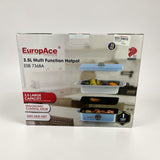 EuropAce 3.5l Multi-Function HotPot | ESB 7368A (Pastel Blue) | Detachable Non-Stick plates & Easy Cleaning